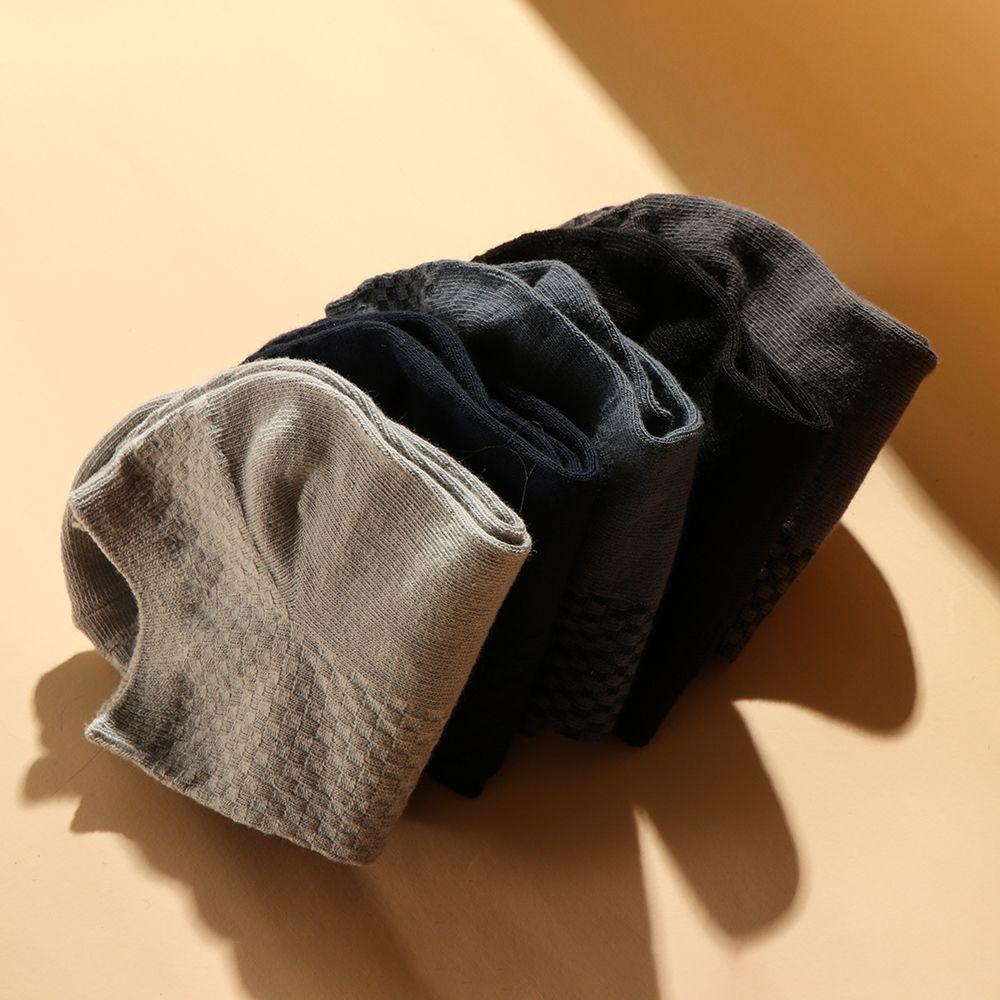 Set 1 / 5 Đôi Vớ Cotton Sợi Tre Tàng Hình Tiện Dụng