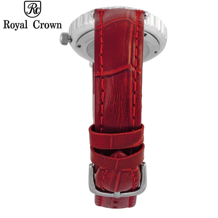 Đồng hồ nữ chính hãng Royal Crown 6305 dây da đỏ