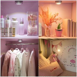 Đèn led 3 bóng lắp pin dán tường siêu sáng