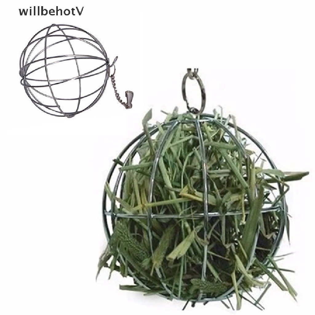 Hộp Đựng Thức Ăn Hình Cầu Bằng Thép Không Gỉ Tiện Dụng Cho Thỏ / Thú Cưng