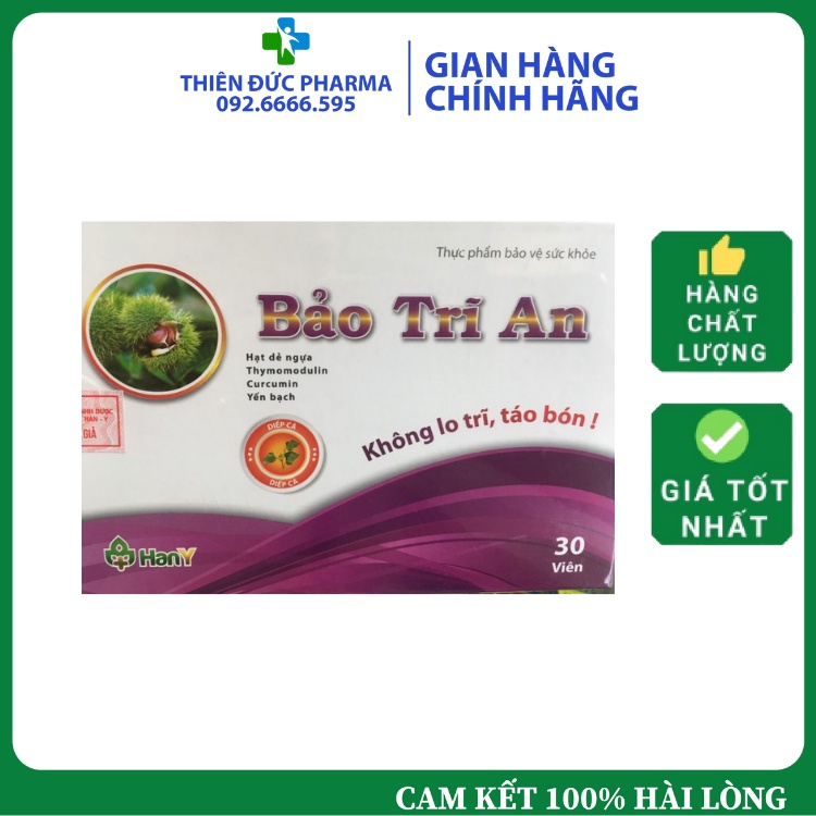 Bảo Trĩ An Giảm Táo Bón, Giảm Nguy Cơ Mắc Bệnh Trĩ, Cải Thiện Các Triệu Chứng Của Bệnh Trĩ
