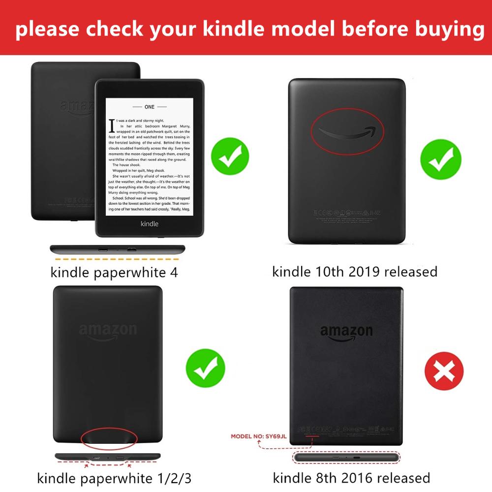 Bao da máy tính bảng cứng thông minh cho Kindle Paperwhite 10th Kindle Paperwhite 4/3/2