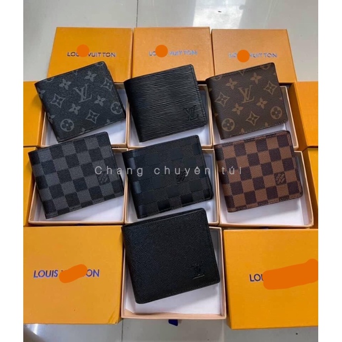 [CÓ HỘP] Ví nam mini gập 2 cầm tay nhiều ngăn (thích hợp làm quà tặng) hàng đẹp Size 12