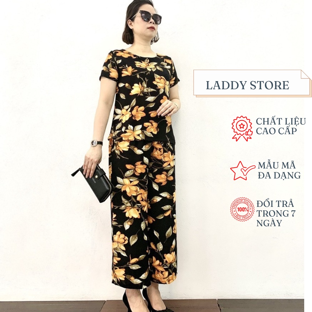 Thời Trang Trung Niên Bộ Lụa Hàn Châu Dành Cho Các Bà Các Mẹ 2022 - Laddy Store