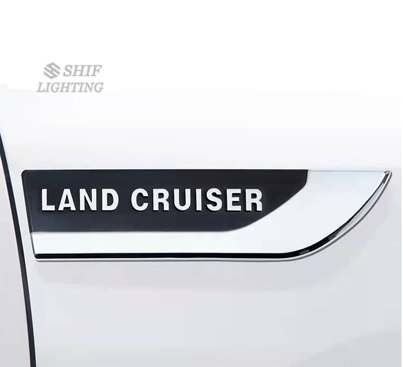 Set 2 miếng dán trang trí xe hơi Land Cruiser chất lượng cao