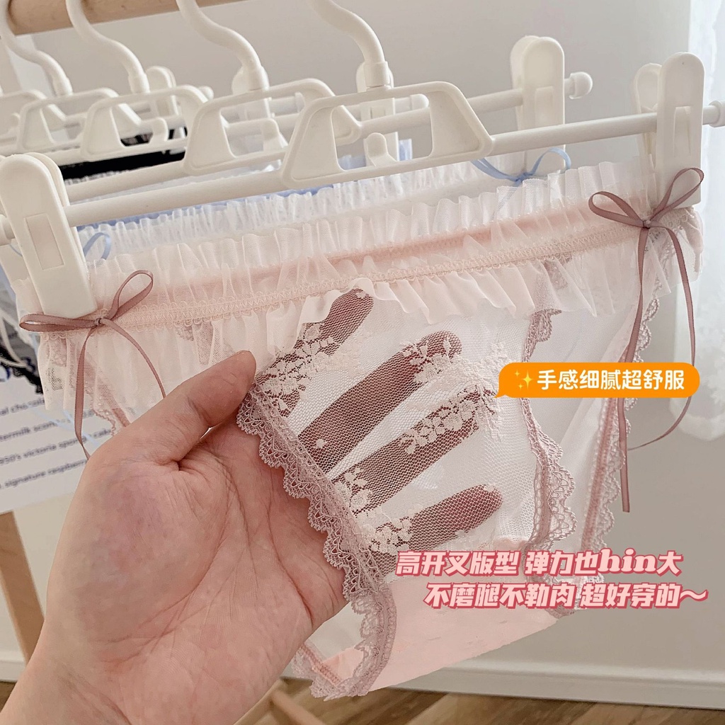 Quần Lót cotton Phối Ren Trong Suốt Gợi Cảm Cho Nam Nữ