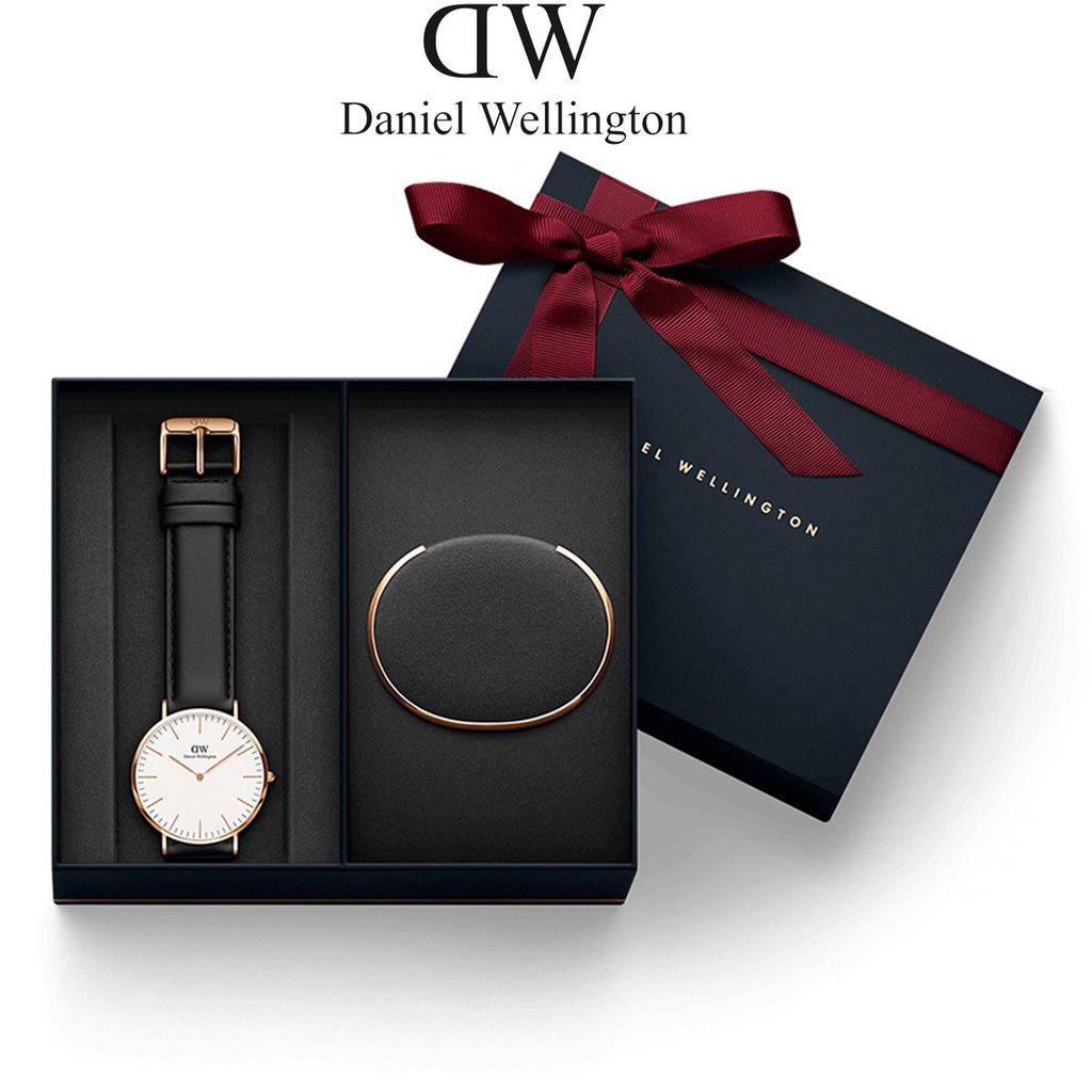 Đồng hồ nam nữ Daniel Wellington Classic Dây Da 36mm & 40mm & Vòng tay DW Cuff