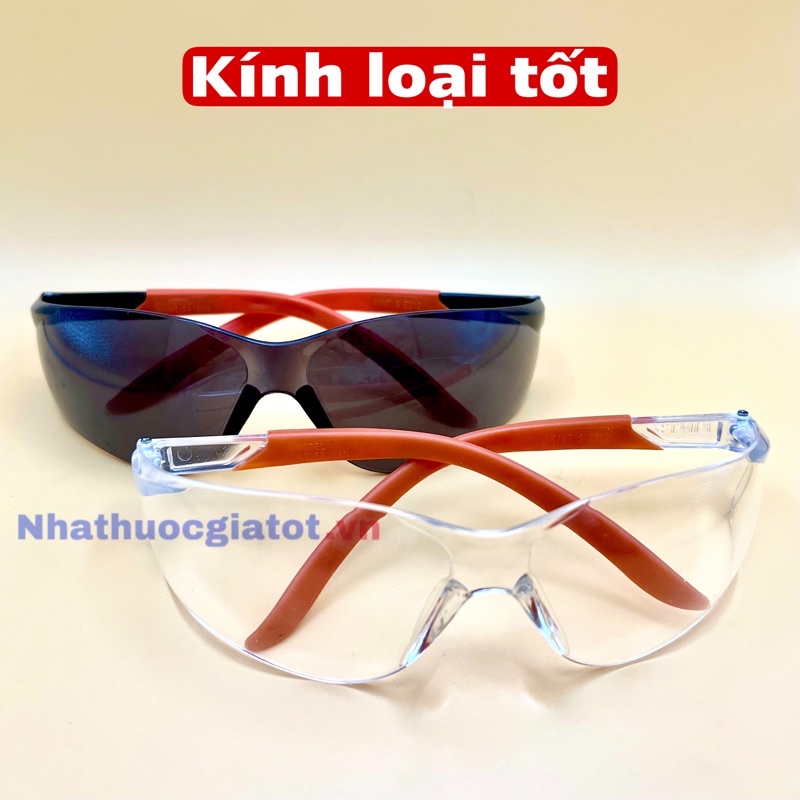[KÍNH LOẠI TỐT] Kính Bảo Hộ Trắng Đi Đường Cho Trẻ Em (Từ 5 Tuổi Trở Lên) Và Người Lớn