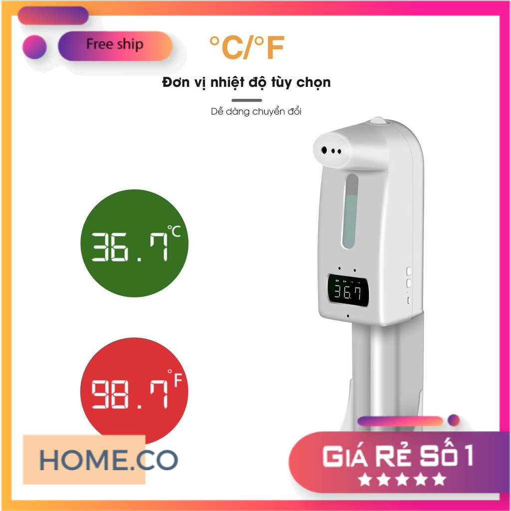 MÁY ĐO THÂN NHIỆT TỰ ĐỘNG TÍCH HỢP RỬA TAY SÁT KHUẨN TỰ ĐỘNG 2 TRONG 1 V18 PRO