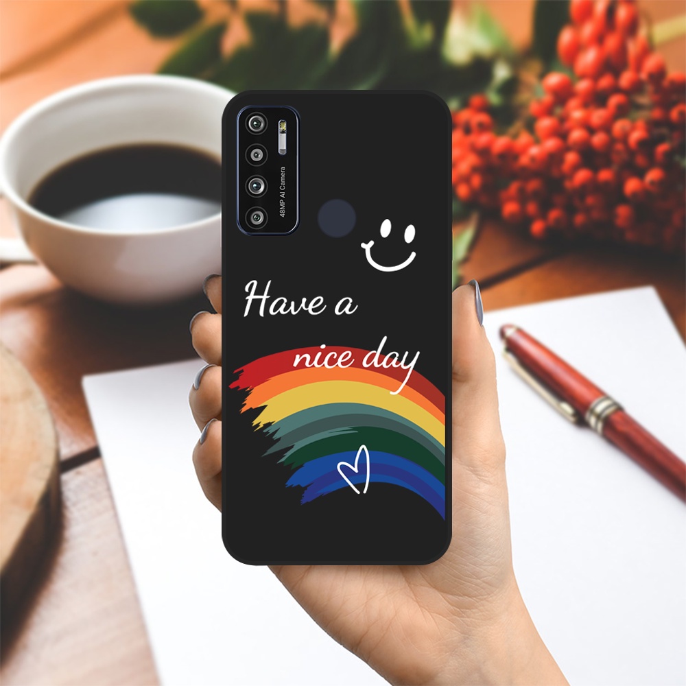 Ốp lưng Vsmart Joy 3/Joy 4/Active 3/Bee 3/Live/...dẻo đen hình Nice day