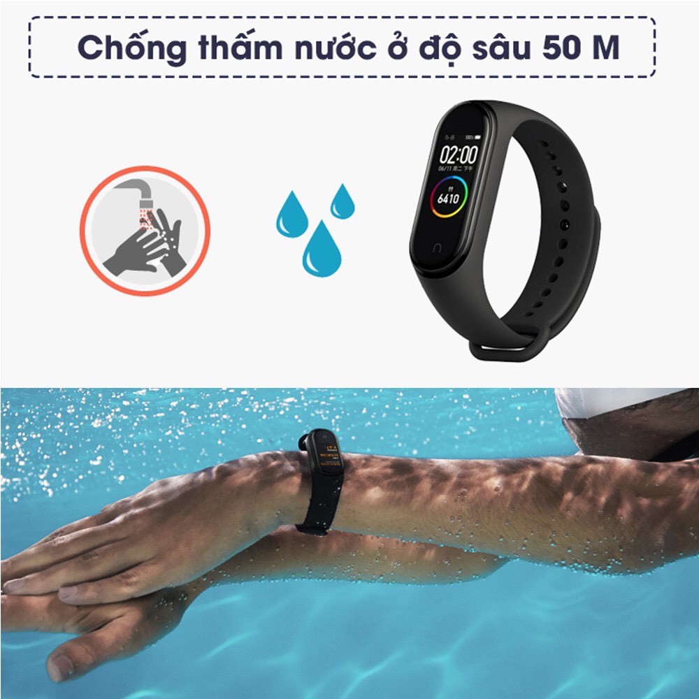 Miband 4 - Xiaomi Miband 4 - Vòng Tay Thông Minh Xiaomi Mi Band 4 (Global Version) - Hàng Chính hãng - Bảo hành 12 tháng