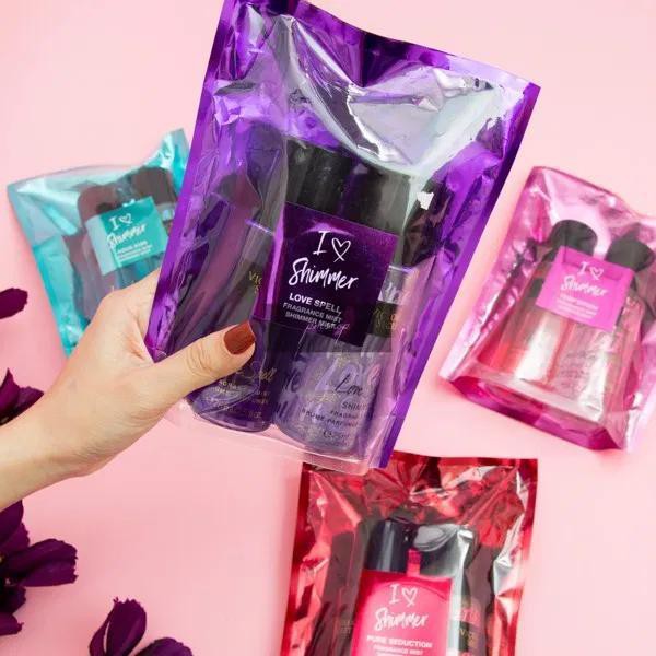 Set 2 Xịt thơm body Victoria’s Secret I Love Shimmer Gift Set (chọn mùi) | Thế Giới Skin Care