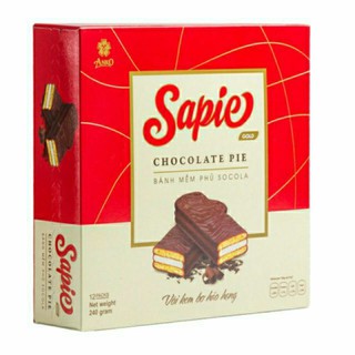 Bánh mềm phủ Socola Sapie / Bánh phủ chocolate Sapie 240g