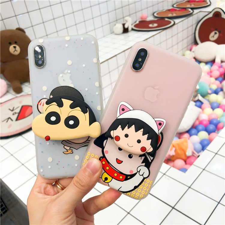 Ốp Lưng Iphone Shin, Maruco - Cho Iphone 6 6s 6Plus 6sPlus 7Plus 8Plus X - (Tặng kèm giá đỡ) | BigBuy360 - bigbuy360.vn