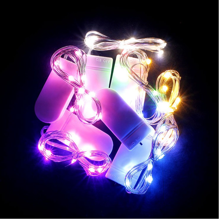 KHO-HN * Dây đèn led màu vàng sáng ấm trang trí tiểu cảnh, hộp quà, DIY