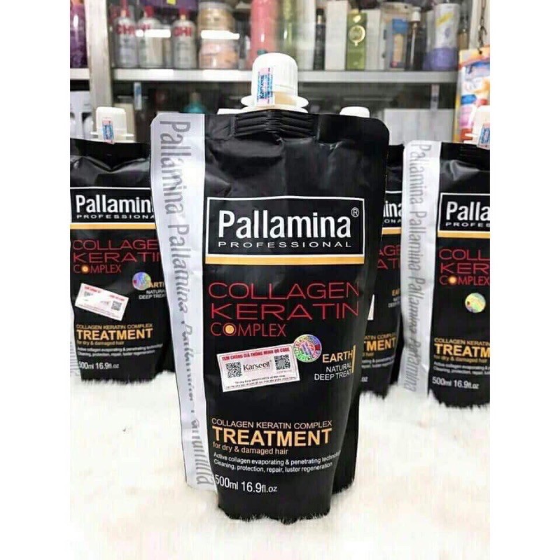 Pallamina professional keratin collagen complex treatment Kem ủ Tóc Chính hãng 500ml italia