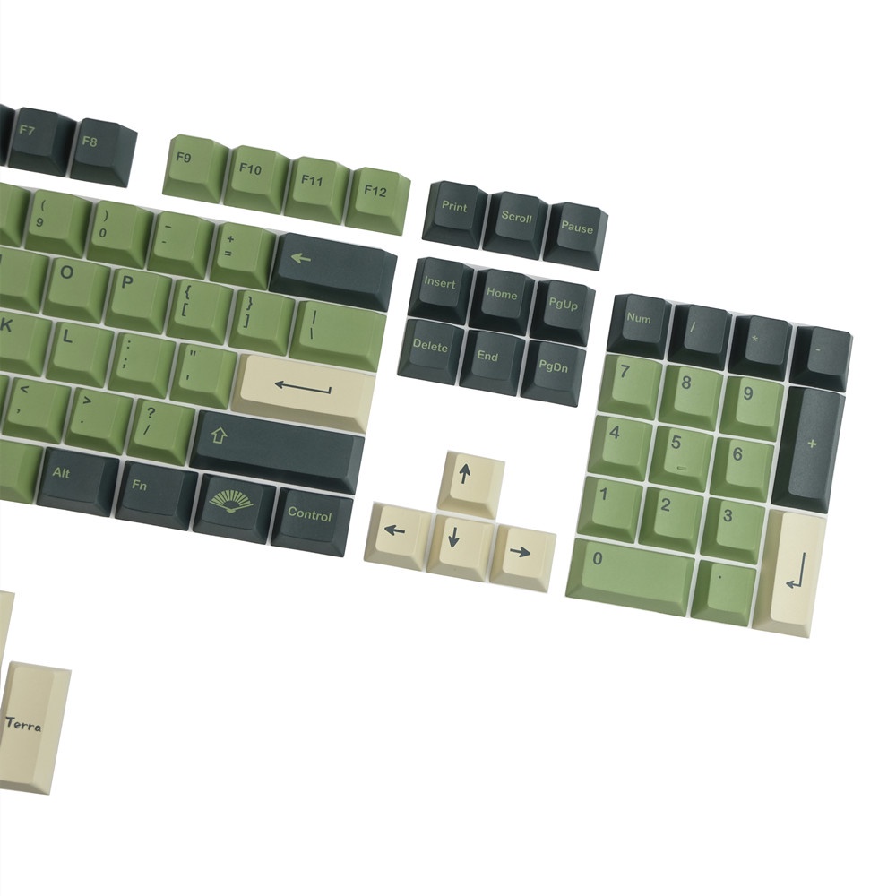 GMK Terra keycaps, 140 Keys keycaps Cherry Profile DYE-SUB Cá nhân hóa GMK Keycaps cho bàn phím cơ