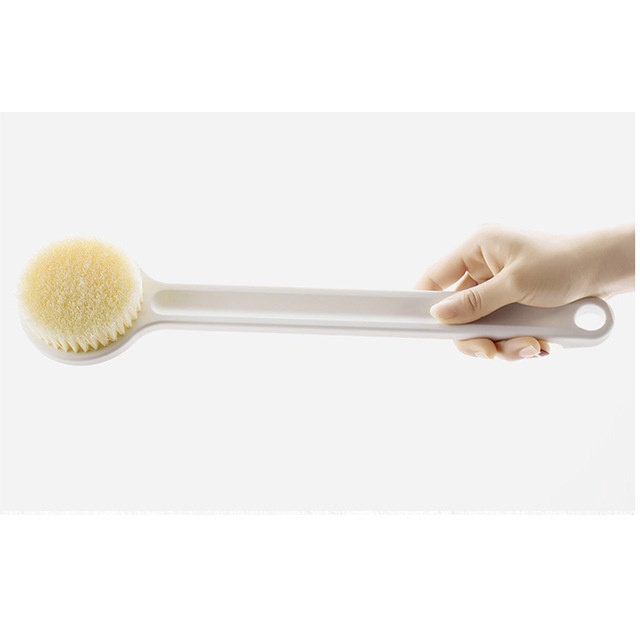 Hàng Có Sẵn Bàn Chải Tắm Muji Nhật Bản Tay Cầm Dài Bằng Nylon
