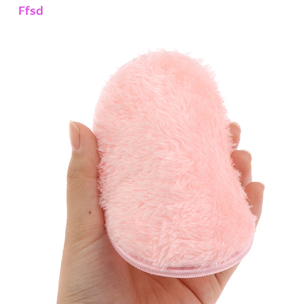 {Ffsd} Bộ 3 Miếng Bông Tẩy Trang Bằng Sợi Nhỏ Tái Sử Dụng Làm Sạch Da Mặt *