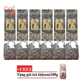 Trà ô long quê ta combo 6 túi x 100g+ tặng gói trà sen 100g
