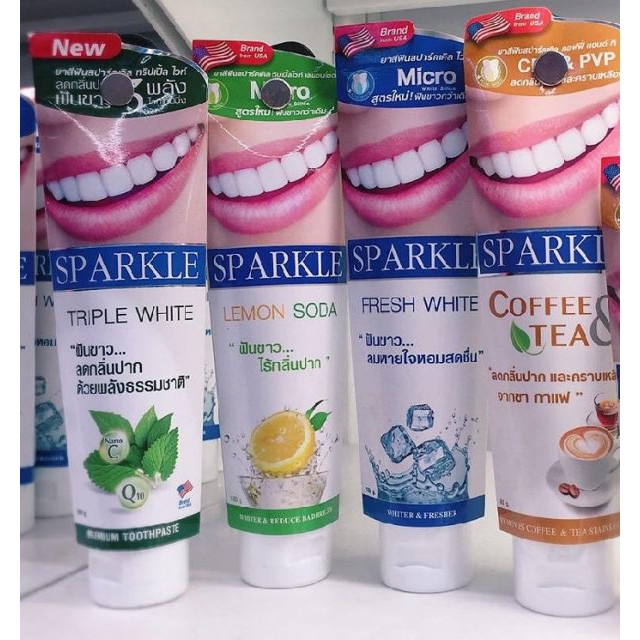 KEM ĐÁNH RĂNG SIÊU TRẮNG SPARKLE THÁI LAN 100G