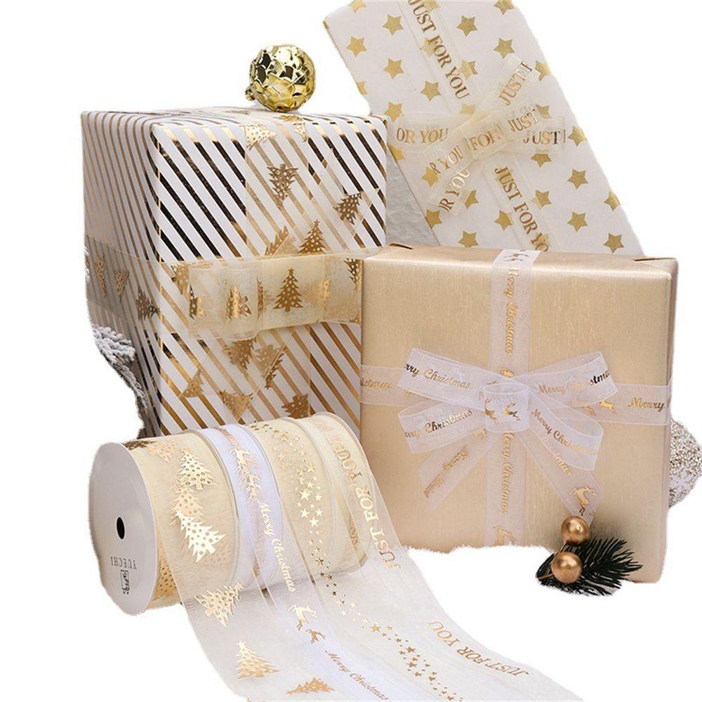 1 Cuộn Dây Ruy Băng Ren Satin Cao Cấp Dùng Gói Quà / Trang Trí Bánh Kem