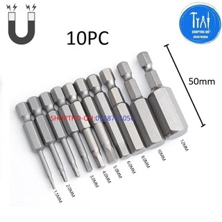 ĐẦU BẮT VÍT LỤC GIÁC DÀI 50MM CHUÔI LỤC GIÁC THÉP S2