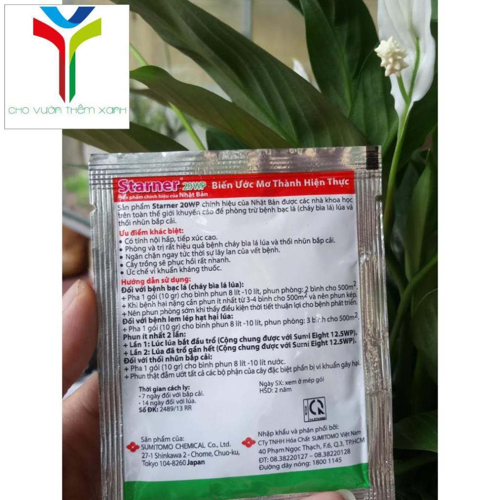 VTNN Starner 20WP- thuốc trị bệnh cháy lá, thối nhũn và diệt khuẩn NGUYEN TRI