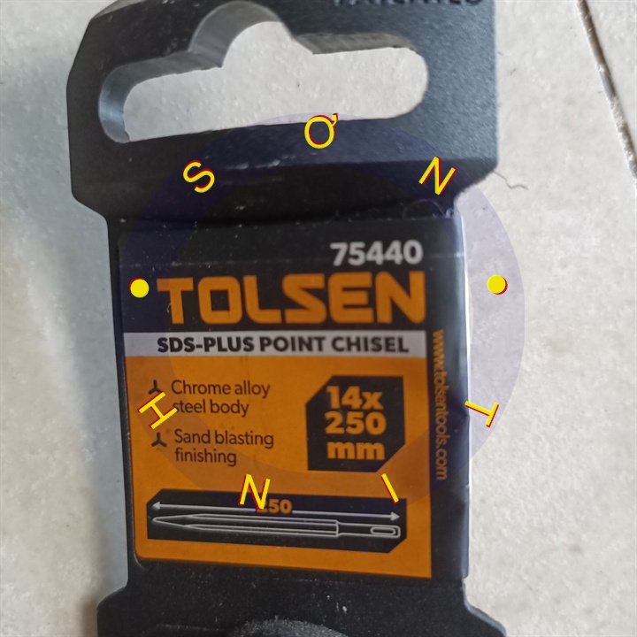 KHOAN BÊ TÔNG NHỌN 14 X 250mm , Dẹp 20 x 250mm TOLSEN 75440 75441