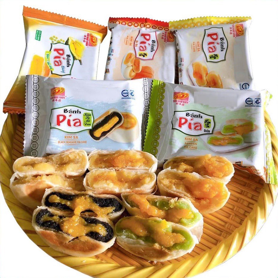 Bánh pía kim sa Tân Huê Viên Sóc Trăng, loại mini 40g , bánh trứng chảy, siêu ngon, nhiều vị