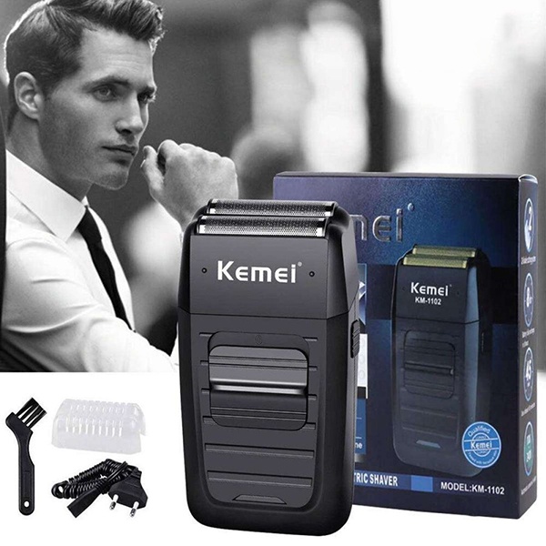 Máy Cạo Râu,Cạo khô  Kemei Km1102 Siêu Sạch Tiện Lợi Khi Sử Dụng