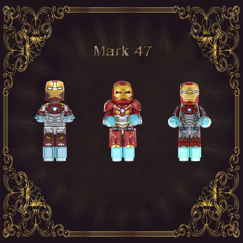 Bộ Đồ Chơi Lắp Ráp Mô Hình Nhân Vật Iron Man Marvel Mark 47