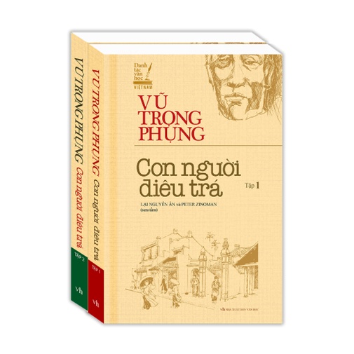 Sách - Vũ Trọng Phụng - Con người điêu trá Trọn bộ 2 tập