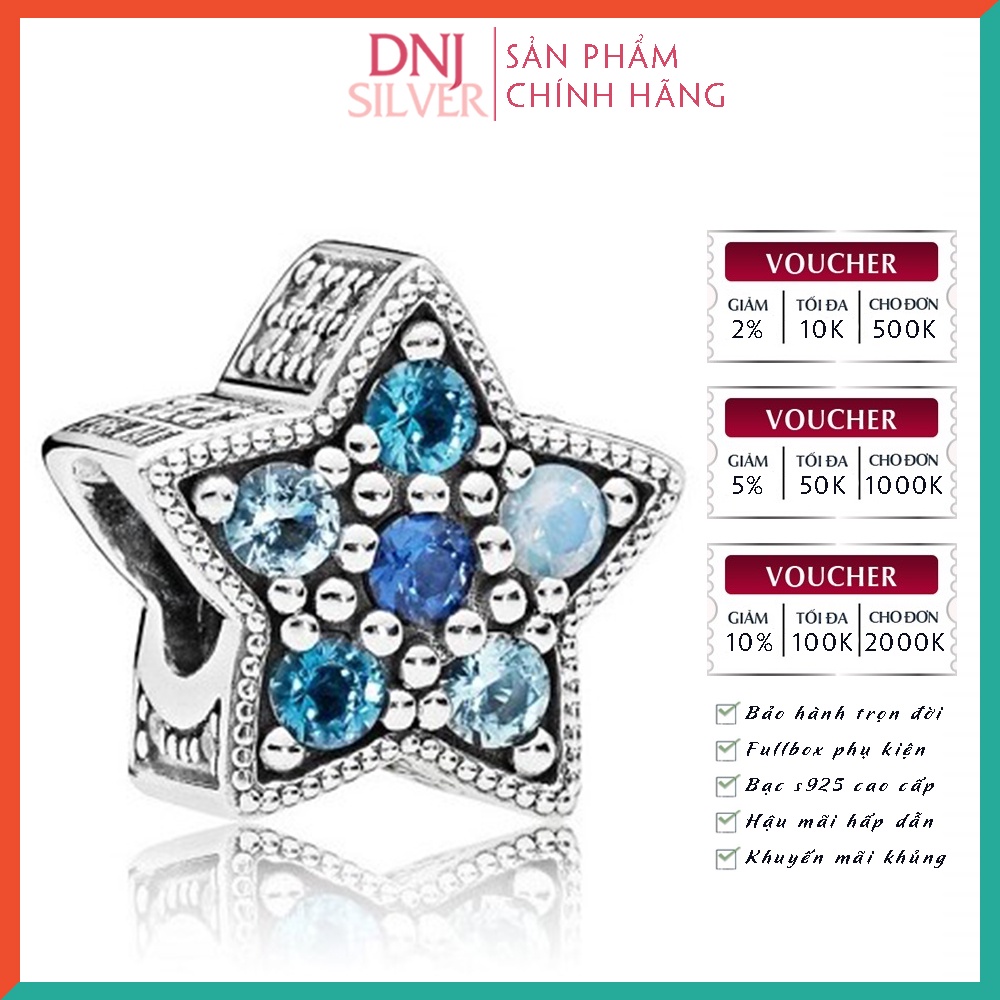 Charm bạc 925 cao cấp, bộ tổng hợp các mẫu charm bạc DNJ để mix vòng charm - Bộ sản phẩm từ DN65 đến DN80