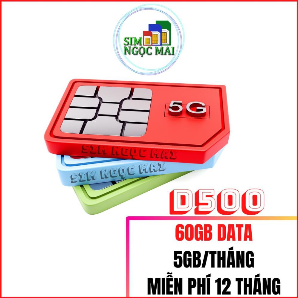 Sim 4G Viettel D500 - D500T 4Gb/tháng Trọn Gói 1 Năm Không Nạp Tiền - NGHE GỌI ĐƯỢC (giá khai trương )