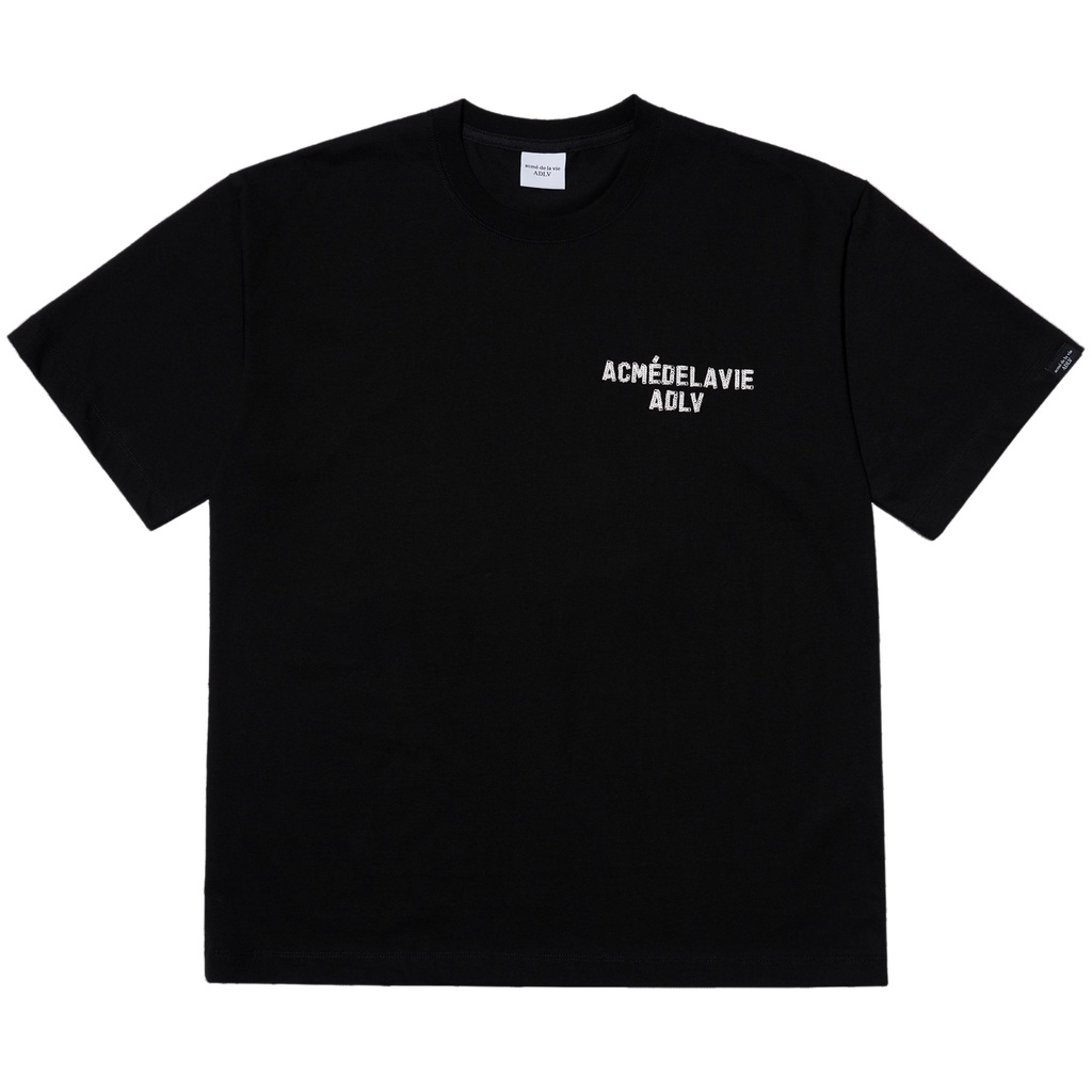 ADLV Áo thun cotton ngắn tay thêu họa tiết thời trang