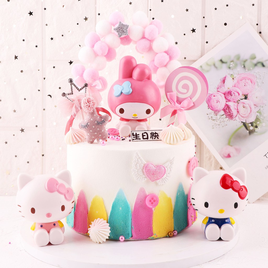 Mô Hình Hello Kitty, Doraemon, Captain America Dễ Thương