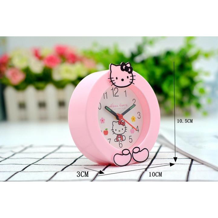 Đồng Hồ Báo Thức Để Bàn Mini Hello Kitty Làm quà tặng sinh nhật cho bé