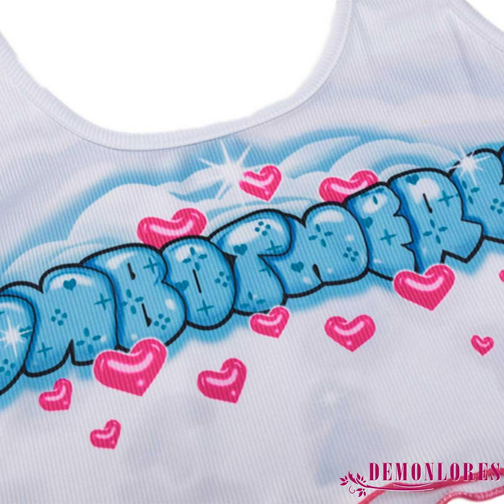 Áo Thun Sát Nách In Chữ Thời Trang Cá Tính Cho Nữ