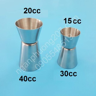 Ly đong inox 2 đầu 15cc-30cc