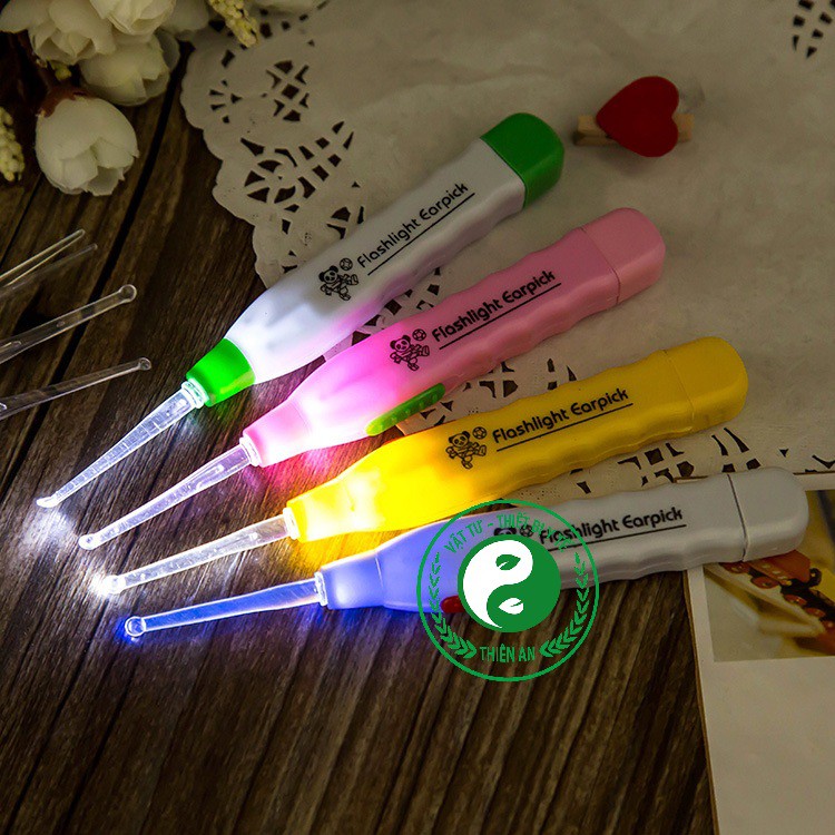 Dụng cụ lấy Ráy Tai Có Đèn - Vỉ 3 Đầu Thay Thế