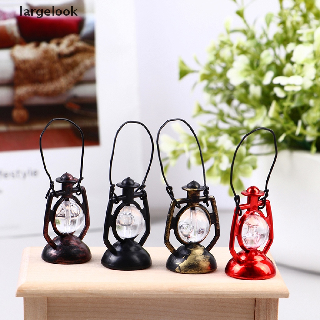 Mô Hình Đèn Dầu Phong Cách Retro Trang Trí Nhà Búp Bê Tỉ Lệ 1: 12 ♨Nóng Bỏng