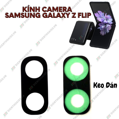 Kính camera samsung zflip sẵn keo dán