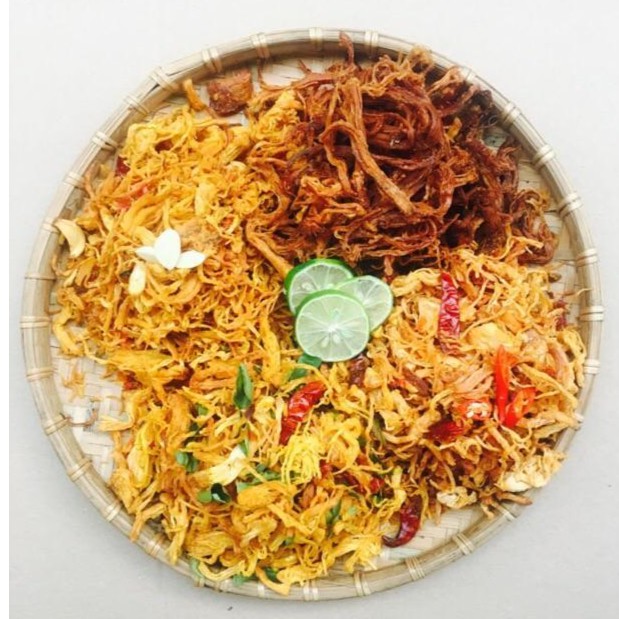 Combo 1KG KHÔ GÀ XÉ CAY LÁ CHANH NGON LOẠI 1 | BigBuy360 - bigbuy360.vn