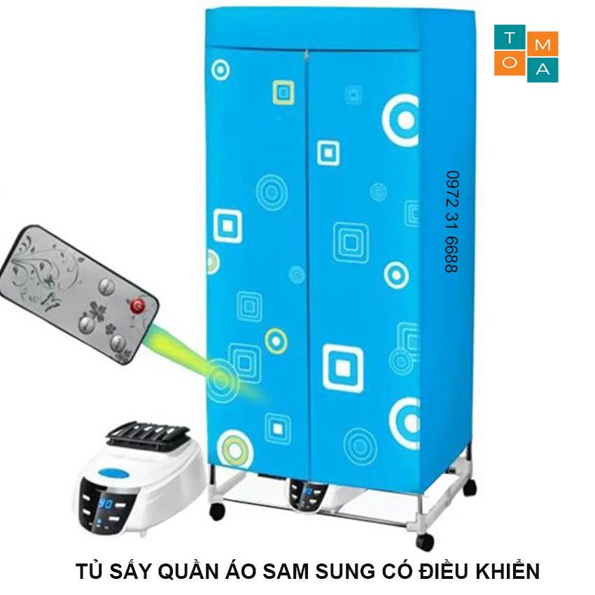 TỦ SẤY QUẦN ÁO SUNGSUNG 2 TẦNG CÓ ĐIỀU KHIỂN, MÁY SẤY QUẦN ÁO NHANH KHÔ BẢO HÀNH 12 THÁNG