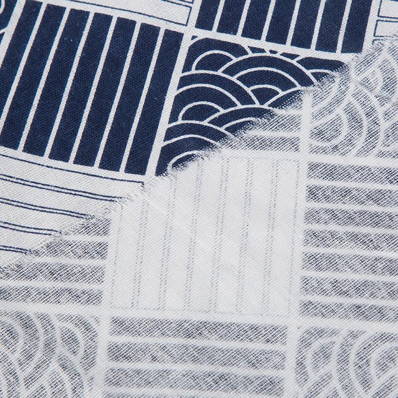 Vải chất liệu cotton linen họa tiết in sọc dễ thương thích hợp làm khăn trải bàn / rèm cửa