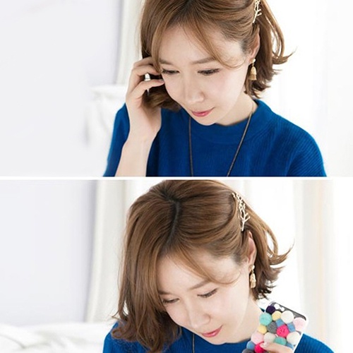 Kẹp tóc hình sừng hươu phong cách vintage thời trang nữ