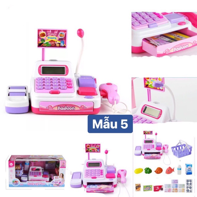 [Có đèn nhạc][Nhiều mẫu] Hộp đồ chơi máy tính tiền siêu thị dành cho bé
