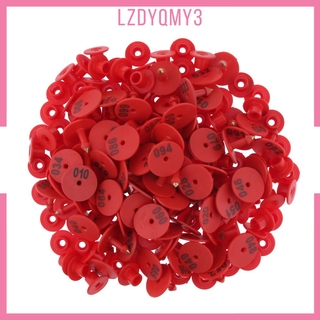 [Lzdyqmy3] hausgarden 100 CÁI 001-100 Chăn nuôi được đánh số sẵn cho lợn đỏ