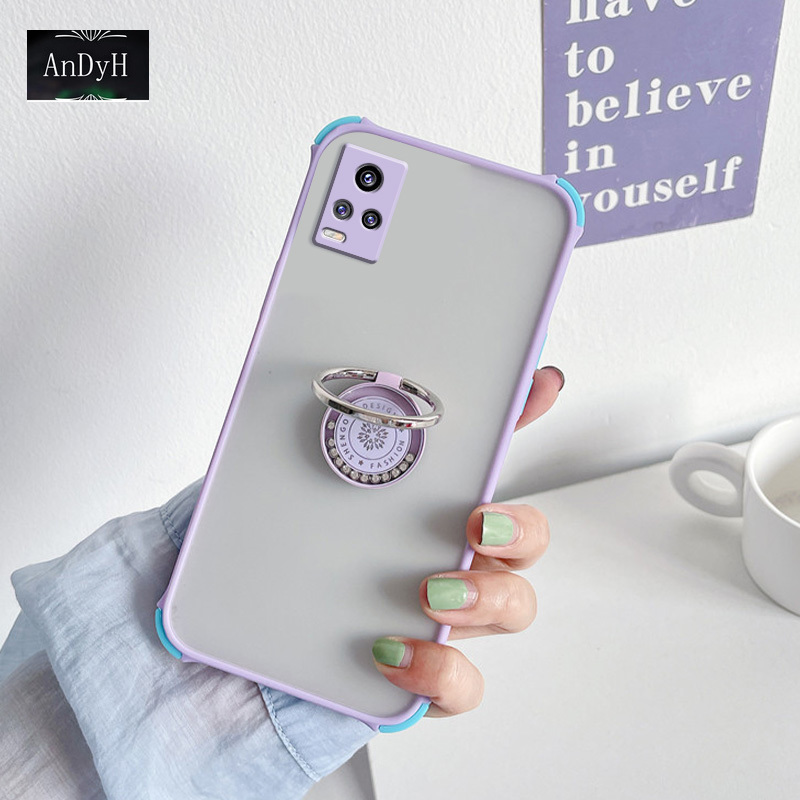 Ốp Lưng Chống Sốc Có Giá Đỡ Hình Camera Dễ Thương Cho Vivo V20 / V20 Se 4-corners | BigBuy360 - bigbuy360.vn